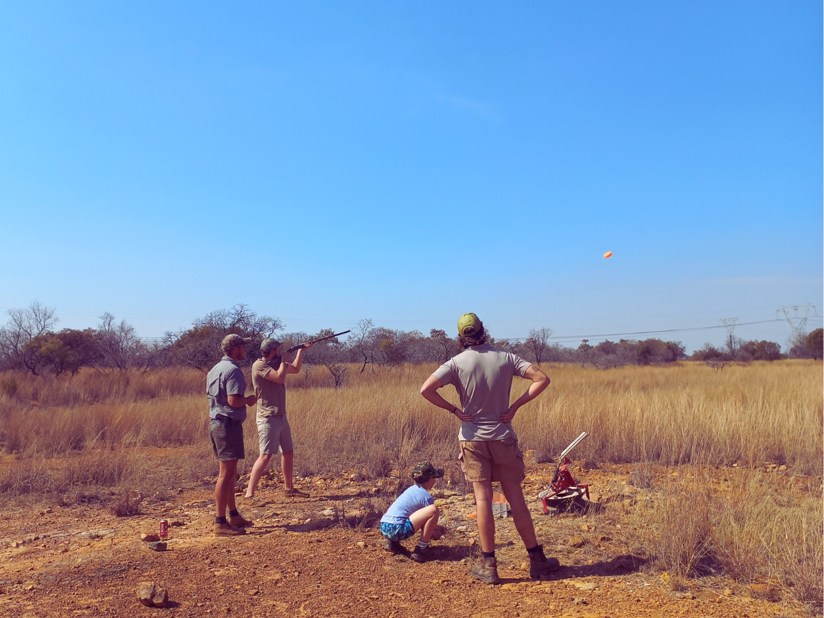 uest shooting clays at Sun Acres Farm private range
